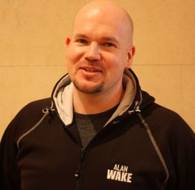 Vår kompis i Remedy. (Foto: Lasse Lervik/Gamer.no)