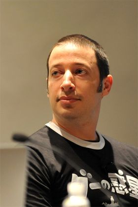 Ron Carmel fra 2D Boy, her fra fjorårets GDC.
