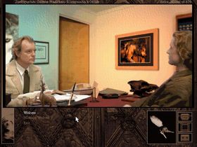 Gabriel Knight snakker med en ekspert på ulver. Men kjenner han også til varulver?