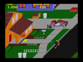 Paperboy er et av spillene som er fjernet.