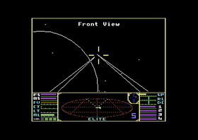 Elite på Commodore 64.