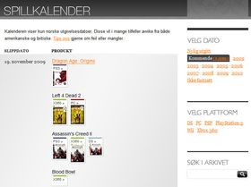 Sjekk ut vår spillkalender via lenken i saken.