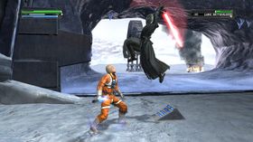 Luke Skywalker får unngjelde på Hoth.