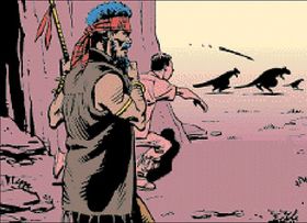 Tegneseriekunstner Dave Gibbons laget introen.