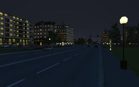 Natt i storbyen.