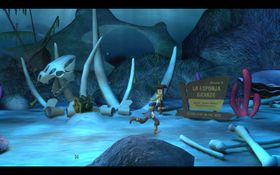 Guybrush kan holde pusten i ti minutter.