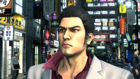 Kazuma på byen i Yakuza 3