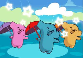 Learning with the PooYoos (Wii).