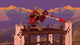 De røde samuraiene er litt tøffere enn de andre, sjekk ut denne pilen!