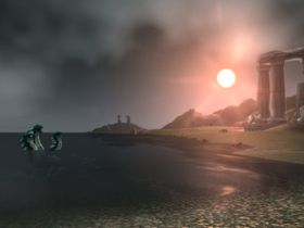 Trehodet Hydra i solnedgang. En klassiker!