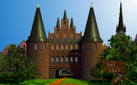 Tittelbildet viser Holstentor i Lübeck, hvor hanseatene hadde møter.
