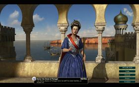 Dronning Maria I av Portugal er usikker på om hun har truffet oss før eller ikke.