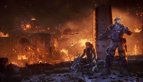 Et vanlig skue i Gears of War.