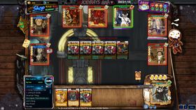 Arcade-modusen byr på masse brukergenerert innhold. Dette er kortspillet BarCraft.