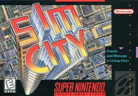 Coveret til SimCity for SNES.