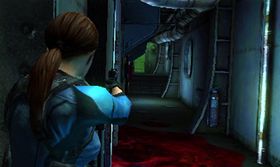 Skjermbilete frå Resident Evil: Revelations på 3DS.