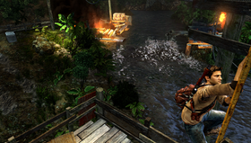 Skjermbilde fra Uncharted: Golden Abyss.