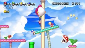 Baby Yoshi hjelper med variasjonen.
