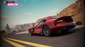 Dodge Viper i majestetiske omgivelser.