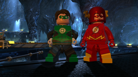 The Flash og Green Lantern er også med på eventyret.