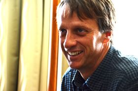 Øystein møtte Tony Hawk for en prat. (Foto: Øystein Furevik)