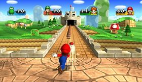 Goomba-bowling.