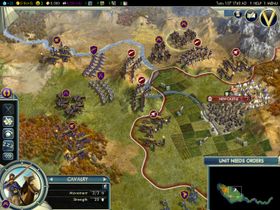 Skjermbilde fra det kommende Civilization V.
