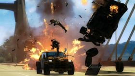Skjermbilete frå Just Cause 2.