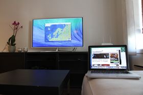 Bruk av flere skjermer er gjort bedre i OS X Mavericks.
