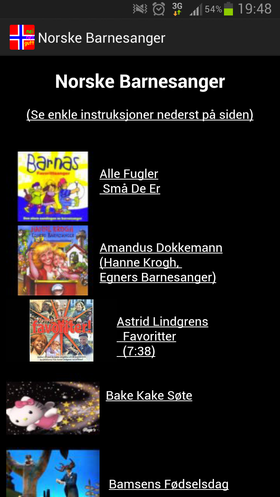 Norske Barnesanger.