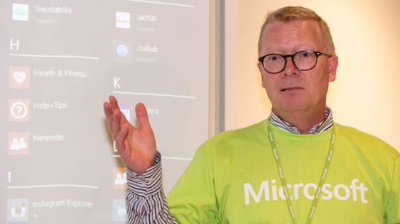 Christian Almskog director of Windows in Norway and today unveiled Windows 8.1 for the Norwegian press.