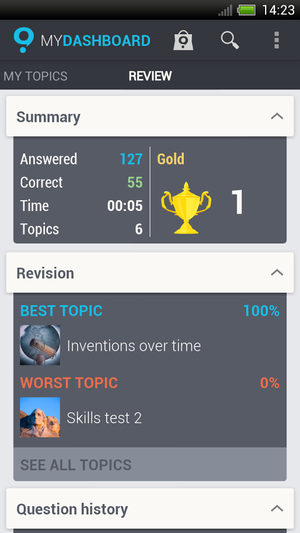 Quipper Quiz (Android).
