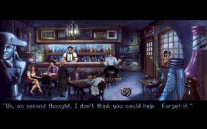 Skjermbilde fra Gabriel Knight: Sins of the Fathers. (Kilde: Mobygames.com).