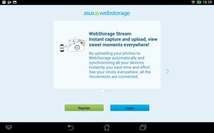 Ved å registrere deg får du 20GB skylagring hos Asus i ett år.