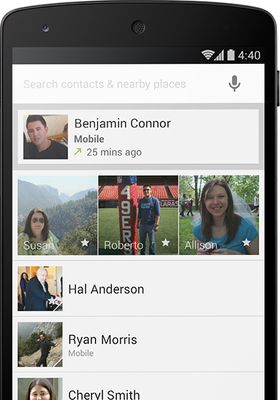Ringeappen i Android er oppdatert. Den kan nå organisere kontaktene du bruker oftest øverst.