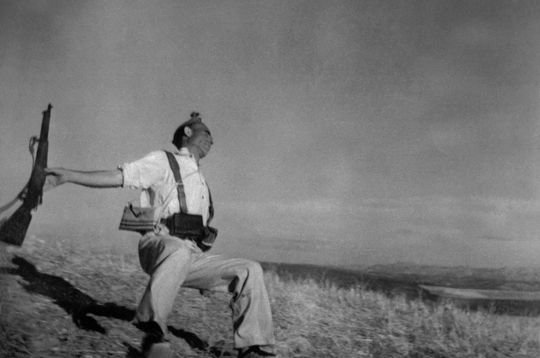 Death of a Loyalist Militiaman, Córdoba front, Spain, September 1936.