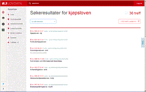 Lovdata sine nye nettsider.