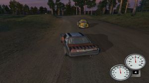 Skjermbilde fra FlatOut-prototypen.