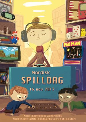 Plakat for Nordisk Spilldag 2013.