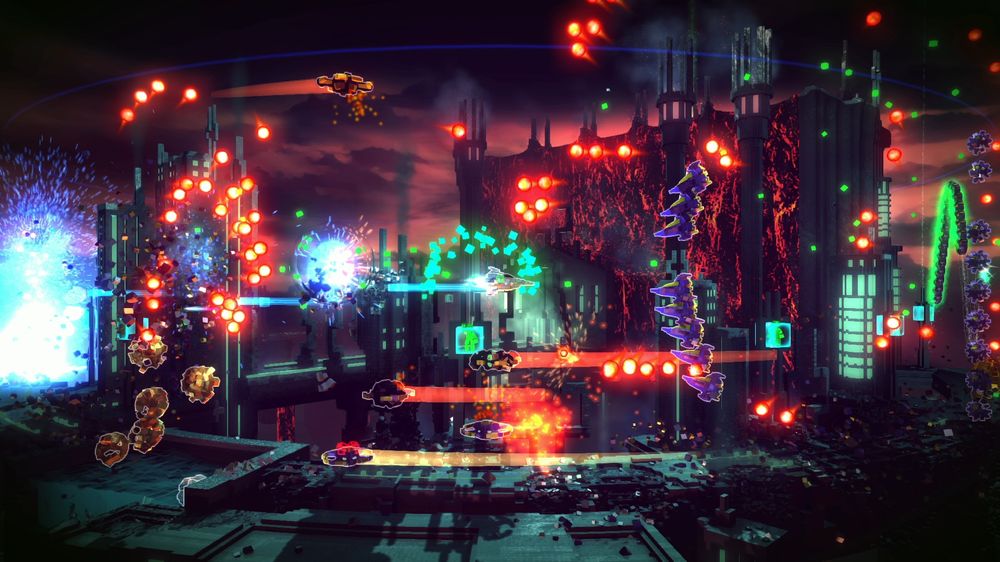 Resogun eksploderer i farger.