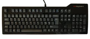 Das Keyboard Model S Professional med Cherry MX Red.