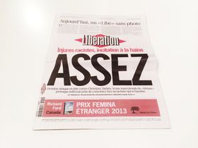 Forsiden av avisa, der bildemangelen blir forklart.