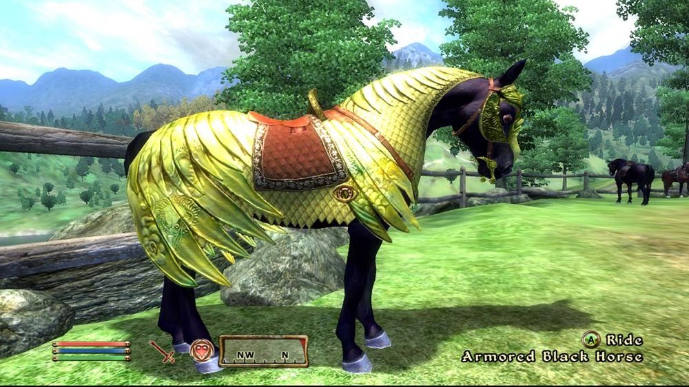 Denne hesterustningen i The Elder Scrolls IV: Oblivion var ikke gratis.