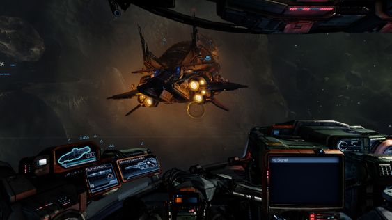 Det eneste jeg har å utsette på grafikken i rommet er at Egosoft er litt for glade i støv.