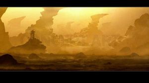Konseptkunst fra Warcraft-filmen.