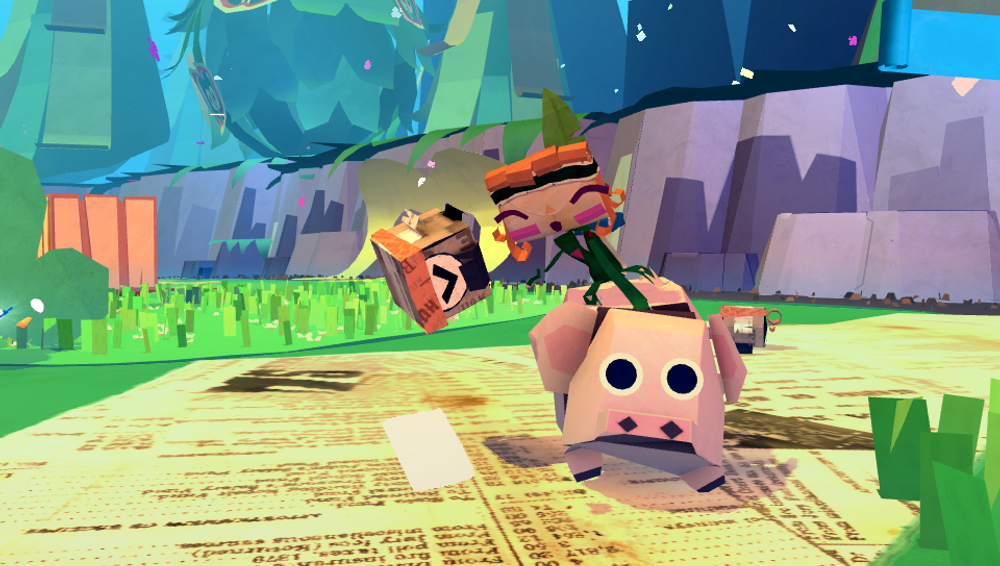 Alt i Tearaway er laget av papir.