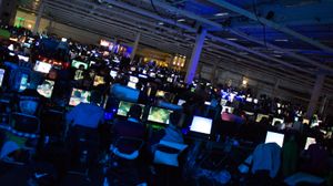 Dette var bare én av flere saler for LAN-deltakerne på DreamHack.