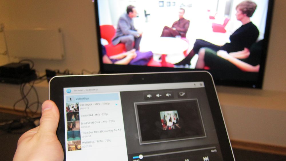 Send innhold til TV-en din uten å bruke kabel.