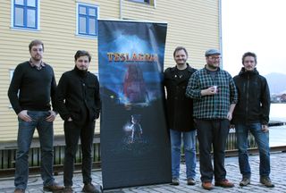 Noen av utviklerne i Rain Games. Fra venstre: Aleksander Helgesen, Aslak Helgesen, Peter Wingaard Meldahl, Ole Ivar Rudi, og Fredrik Ludvigsen.