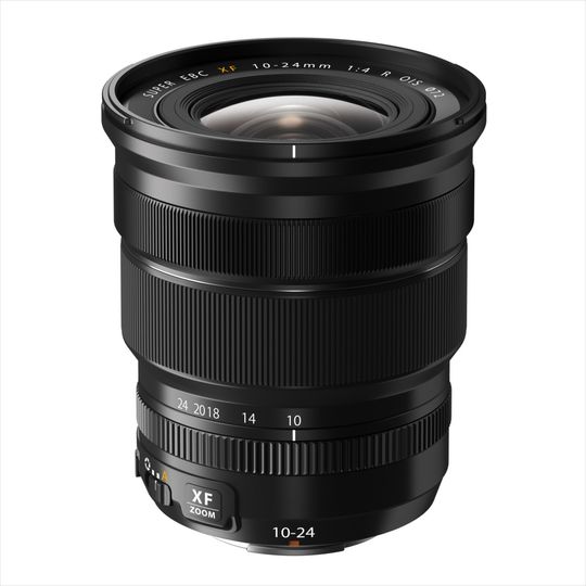FUJINON XF 10 - 24 mm f/4 R OIS tilhører seriens eliteklasse med optisk bildestabilisering og blenderring.
